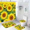 Bright Sunflowers Bathroom Waterproof Shower Curtain