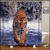 Bright Tiger Shower and Bath Curtain for Fun Bathroom Decor
