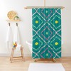 Bright Turquoise Pink Teal Shower Curtains Decorative - Southwestern Geometric Design