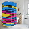 Bright and Colorful Sunrise Sunshine Shower Curtain - Abstract Art Print, Waterproof Fabric for a Chic