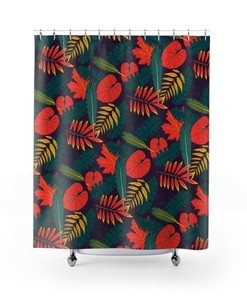 Bright and Colorful Tropical Brilliance Shower Curtain
