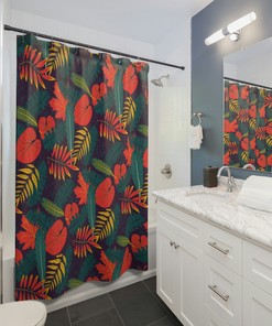 Bright and Colorful Tropical Brilliance Shower Curtain