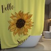 Brighten Up Your Bathroom with Sunflower Housewarming Gift Fabric Shower Curtain and Bath Decor