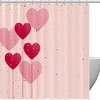 Bring A Fun Touch to Your Bathroom with Vibrant Pink Hearts Balloon Shower Curtain
