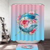 Bring A Touch Of Nature To Your Bathroom With A Floral Whales Shower Curtain