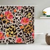 Bring A Touch Of The Wild To Your Bathroom With This Floral Leopard Print Shower Curtain 