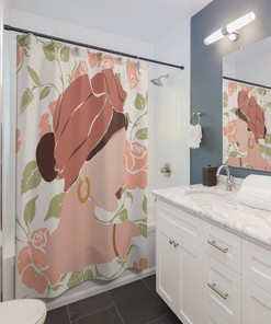 Bring Beauty To Your Bathroom With Floral Beauty Shower Curtain - Perfect For Any Color Scheme