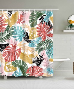 Bring Butterflies And Flowers To Your Bathroom With This Colorful Shower Curtain
