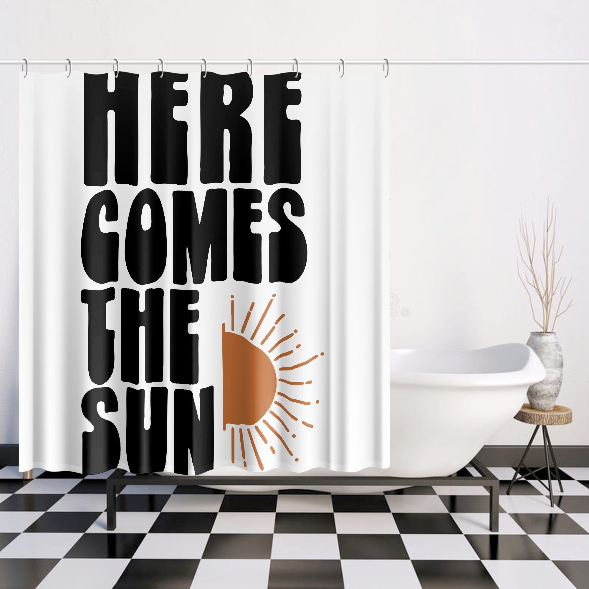 Bring In The Sunshine With This Vibrant Printed Shower Curtain