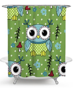 Bring Nature Into Your Bathroom With Botanical Owls Shower Curtain And Bath Mat Cover - Perfect Combo