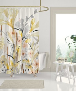 Bring Nature into Your Bathroom with Soflora Botanical Garden Shower Curtain