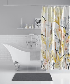 Bring Nature into Your Bathroom with Soflora Botanical Garden Shower Curtain