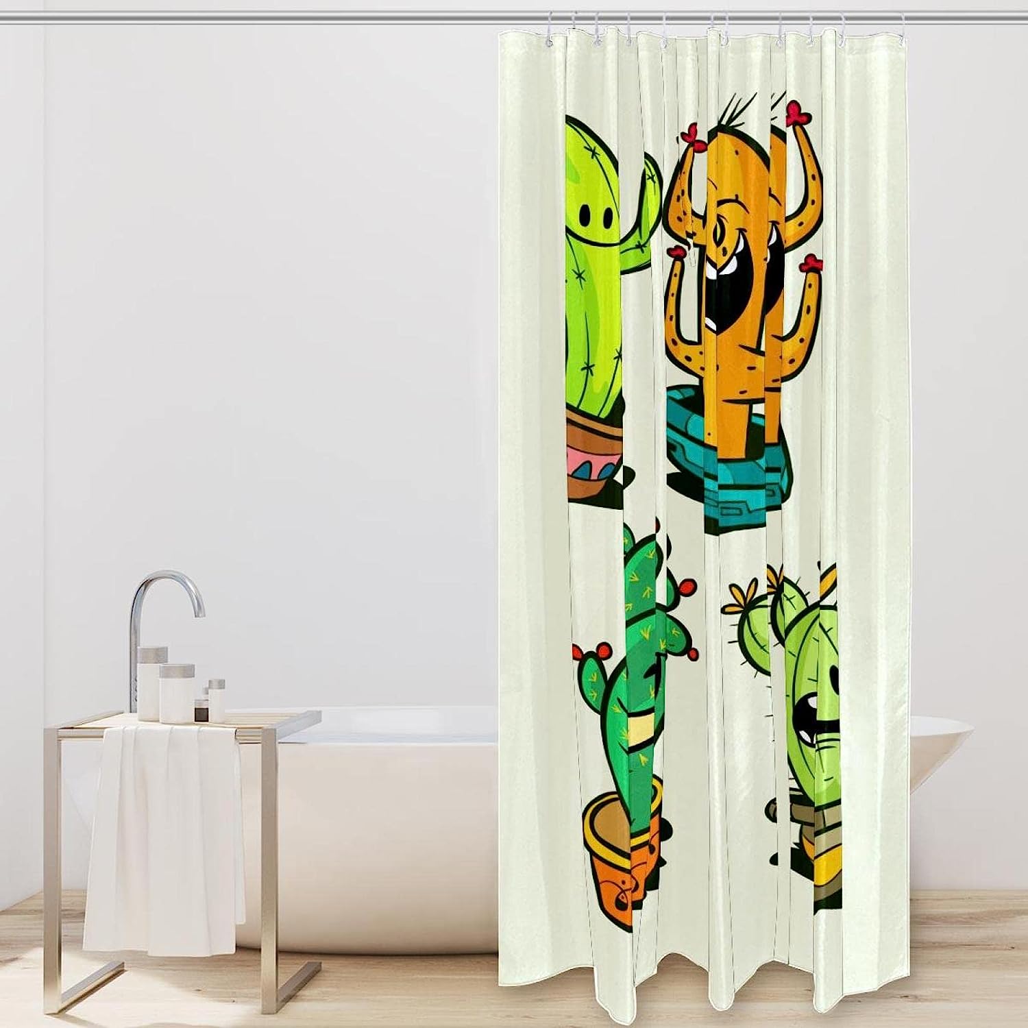 Bring The Desert Home With This Stunning Cactus Shower Curtain - Image 2