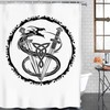 Bring The Viking History To Your Bathroom Dcor With This Helm Of Awe Odin Valhalla Shower Curtain Liner