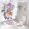 Bring The Wildness Of The Woods To Your Bathroom With Deer Waterproof Shower Curtain Mat.
