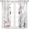 Bring The Wonderland To Your Living Space With Alice In Wonderland Cartoon Rabbit Blackout Curtains