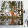 Bring Warmth to Your Bathroom with Siberian Mammal Tiger Shower Curtain
