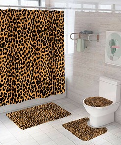 Bring Wildness To Your Bathroom with Leopard Print Shower Curtain