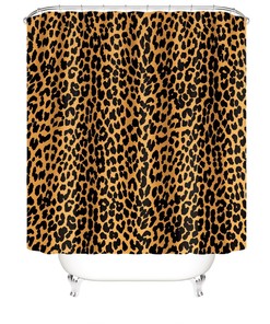 Bring Wildness To Your Bathroom with Leopard Print Shower Curtain