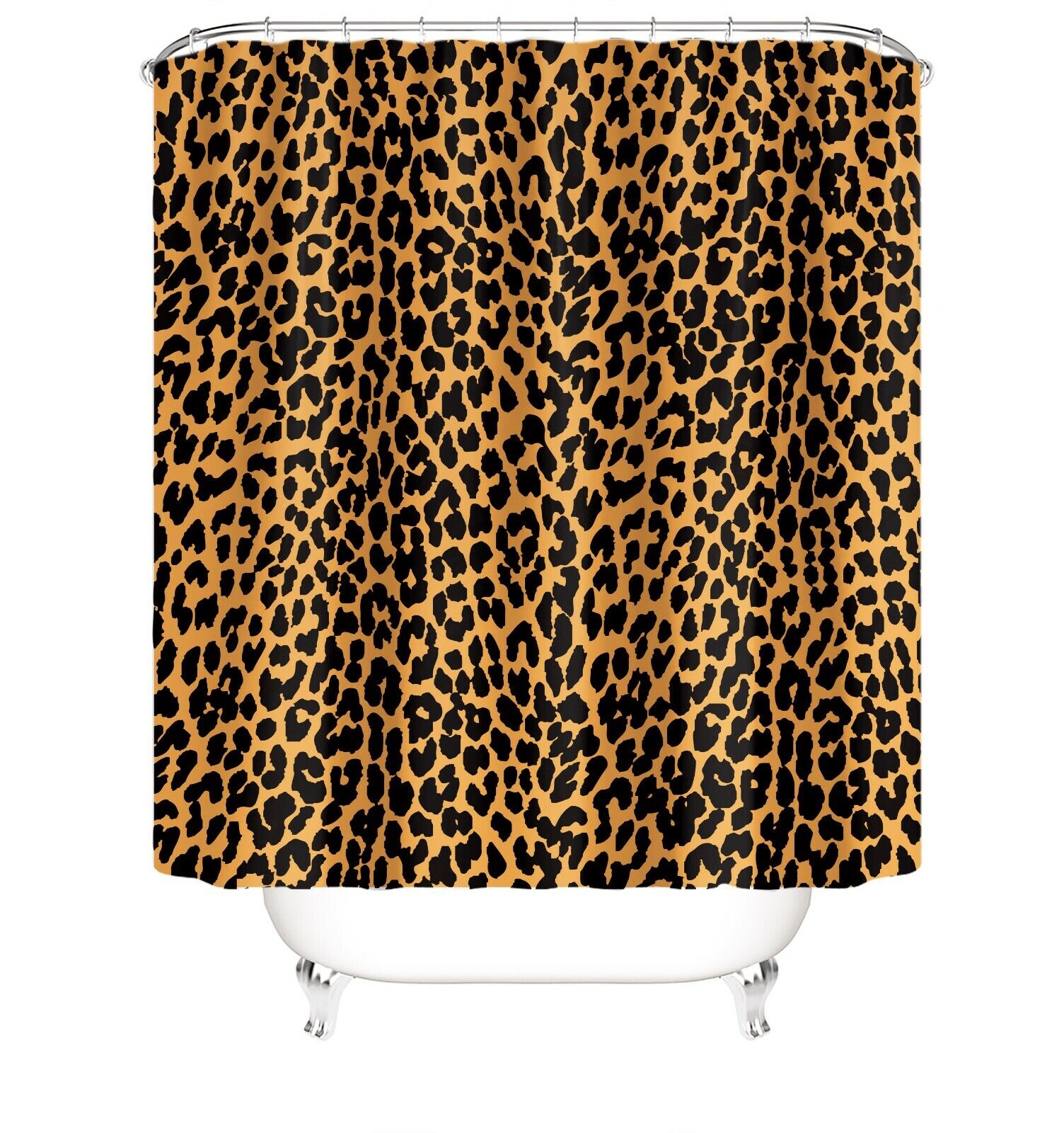 Bring Wildness To Your Bathroom with Leopard Print Shower Curtain