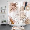 Bring a Tropical Vibe with Watercolor Geometric Tropical Plant Art Shower Curtain Bathroom Accessories