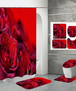 Bring the Magic of Rose Flowers into Your Bathroom with this Print Shower Curtain