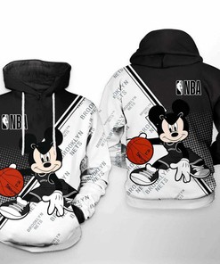 Brooklyn Nets Nba Mickey 3D Hoodie Perfect For Kids And Adults