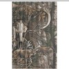 Buck Skull With Hunting Scene Fashion Bath Shower Curtain For Bathroom