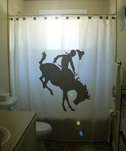 Bucking Bronco Rodeo Horse Western Bathroom Shower Curtain