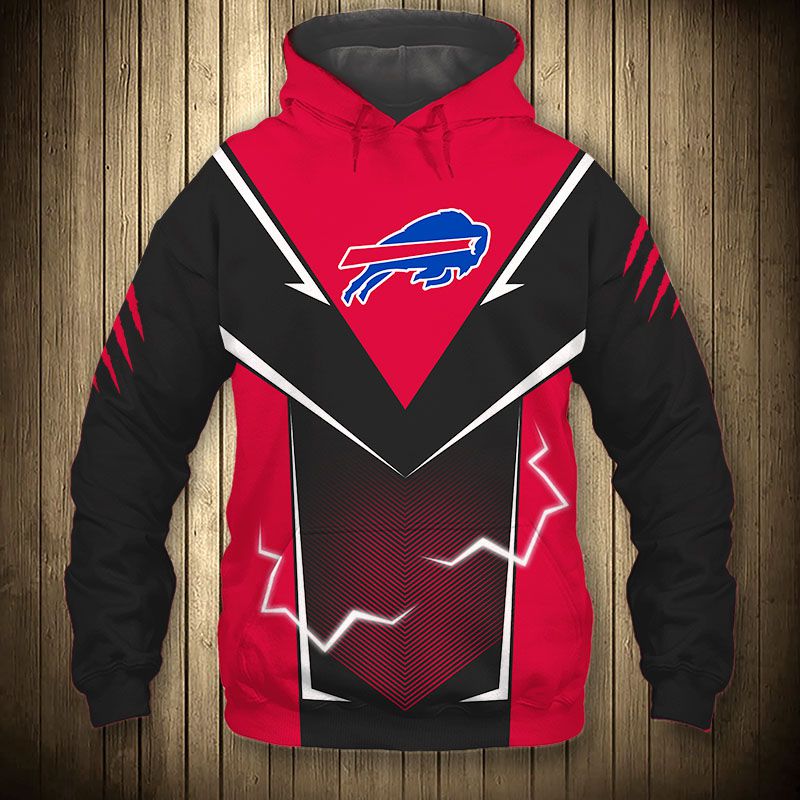 Buffalo Bills Hoodie With Lightning Graphic Design, A Great Gift For Fans