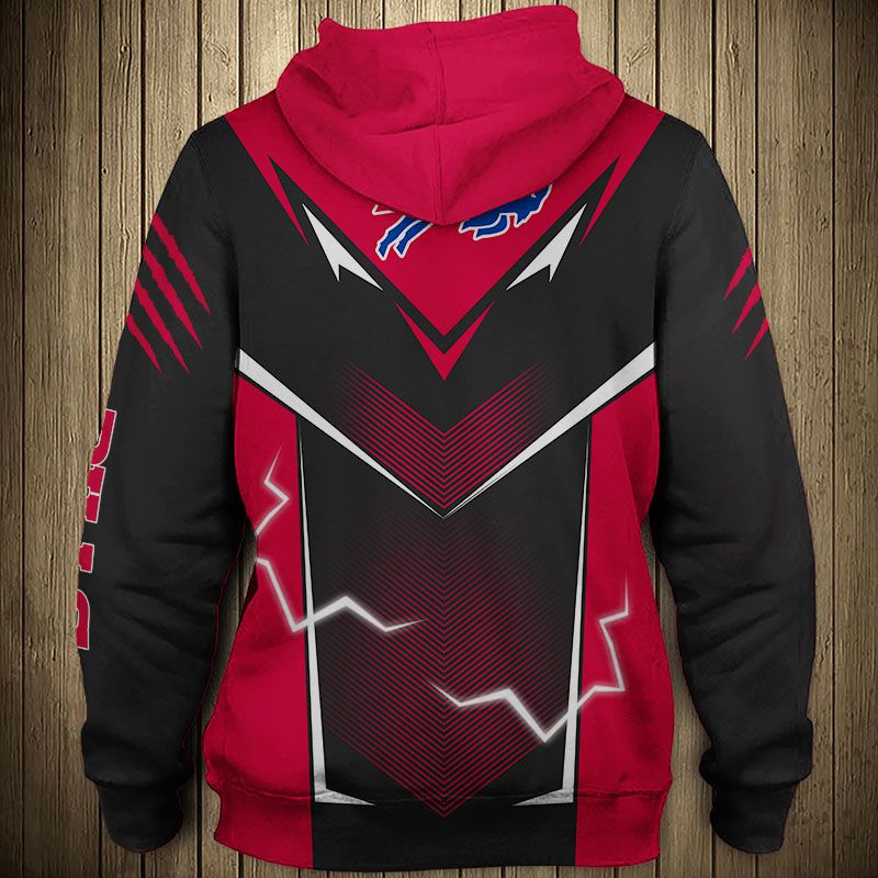 Buffalo Bills Hoodie With Lightning Graphic Design, A Great Gift For Fans
