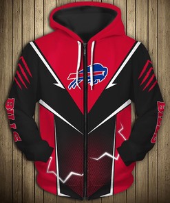 Buffalo Bills Hoodie With Lightning Graphic Design, A Great Gift For Fans