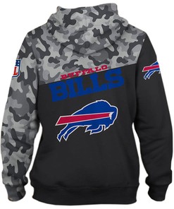 Buffalo Bills Military Hoodie, All Over Print With 3D Zip Hoodie And Long Sleeve For New Season