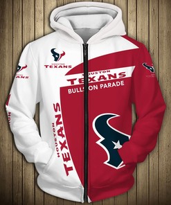 Bulls On Parade Houston Texans 3D All Over Print Pullover Hoodie For Fans