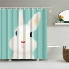 Bunny Easter Spring Quotes Shower Curtain - Whimsical Bathroom Decor For The Holiday Season