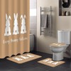 Bunny Welcome Happy Easter Shower Curtain - Cute And Durable Bathroom Accessory