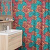 Bunte Rosen Floral Design Waterproof Fabric Shower Curtain