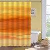 Burnt Orange Abstract Ocean Shower Curtain for Your Bathroom