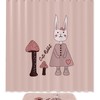 Business Deer Head Icon Bathroom Set With Waterproof Fabric Shower Curtain