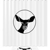 Business Style Deer Icon Bathroom Set With Waterproof Fabric Shower Curtain