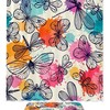 Butterflies And Dragonflies Bathroom Mat With Matching Shower Curtain