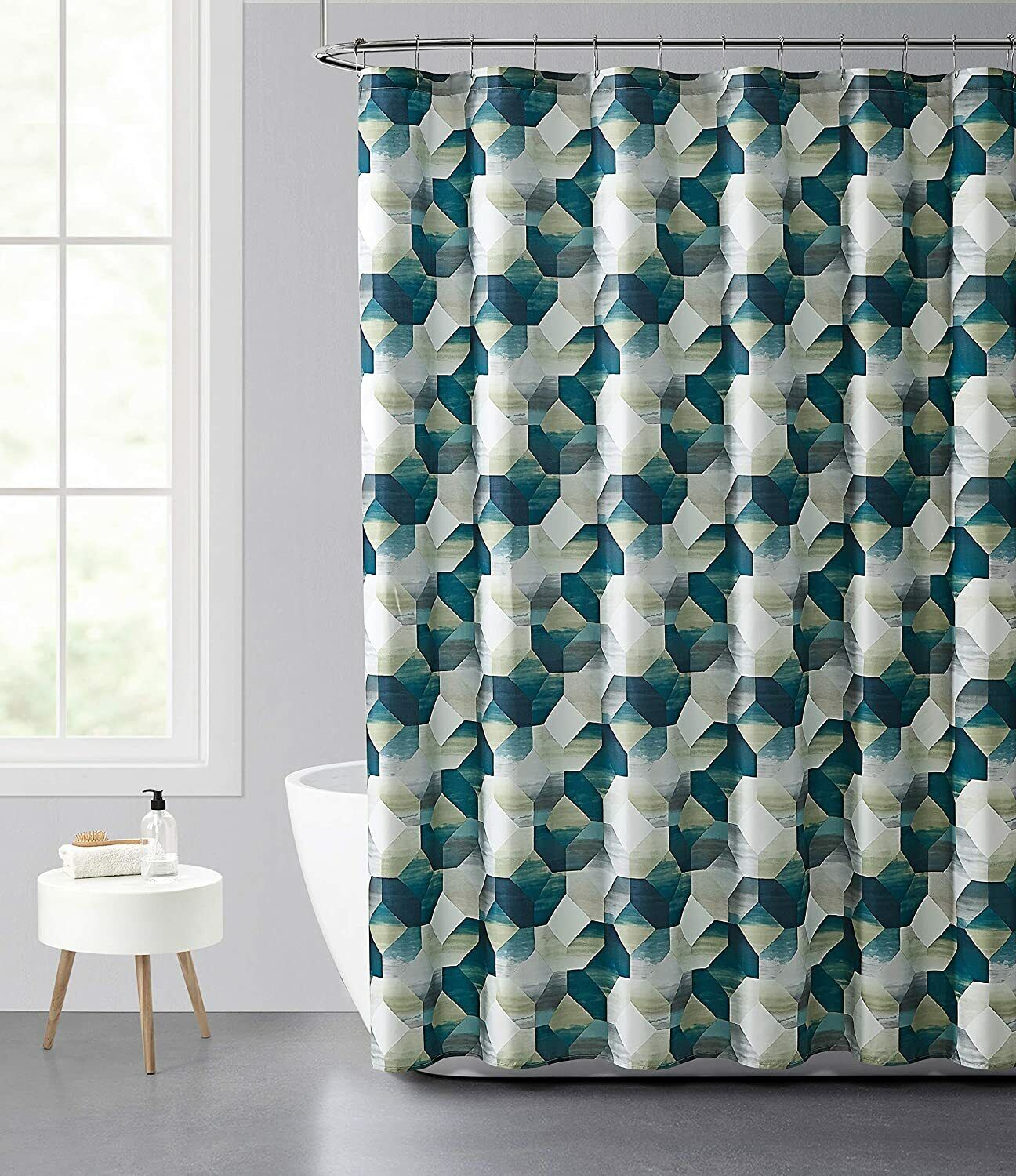 Butterflies Blue Hues Shower Curtain, Bathroom Decor Accessories - Image 2