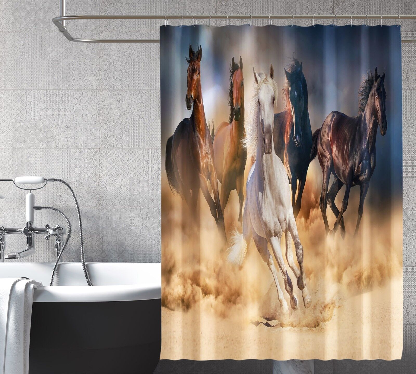 Butterfly Flower Birds Shower Curtain - Insect And Floral Prints