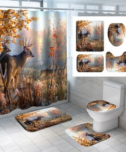 Butterfly Flower Shower Curtain With Unique Design For Bathroom Decor.