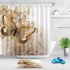 Butterfly Garden Shower Curtain With Quotes