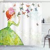 Butterfly Garden Water-Repellent Curtain