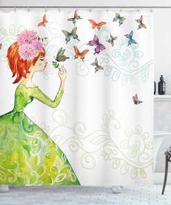 Butterfly Garden Water-Repellent Curtain