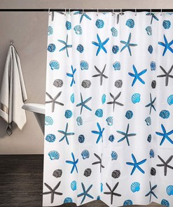 Butterfly Shower Curtain by MEKPAM - Spring Lilac Flower with Green Leaves Bathroom Curtain Nature Botanical Reflection