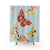 Butterfly Shower Curtain for Nature-Inspired Bathroom Decor, 72x72