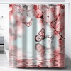 Butterfly Water Reflection Bathroom Print Shower Curtain - Great For Nature-Inspired Bathroom Decor